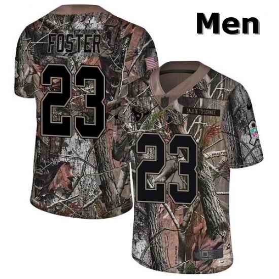 Men Nike Houston Texans 23 Arian Foster Limited Camo Rush Realtree NFL Jersey